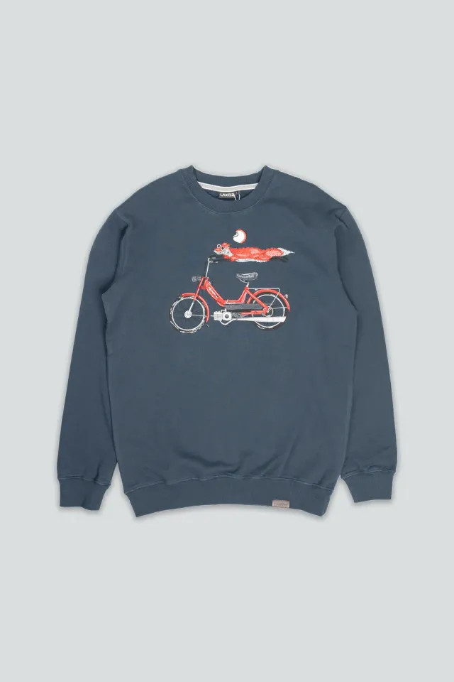LAKOR Foxtail Crewneck Sweatshirt Blueberry Bio
