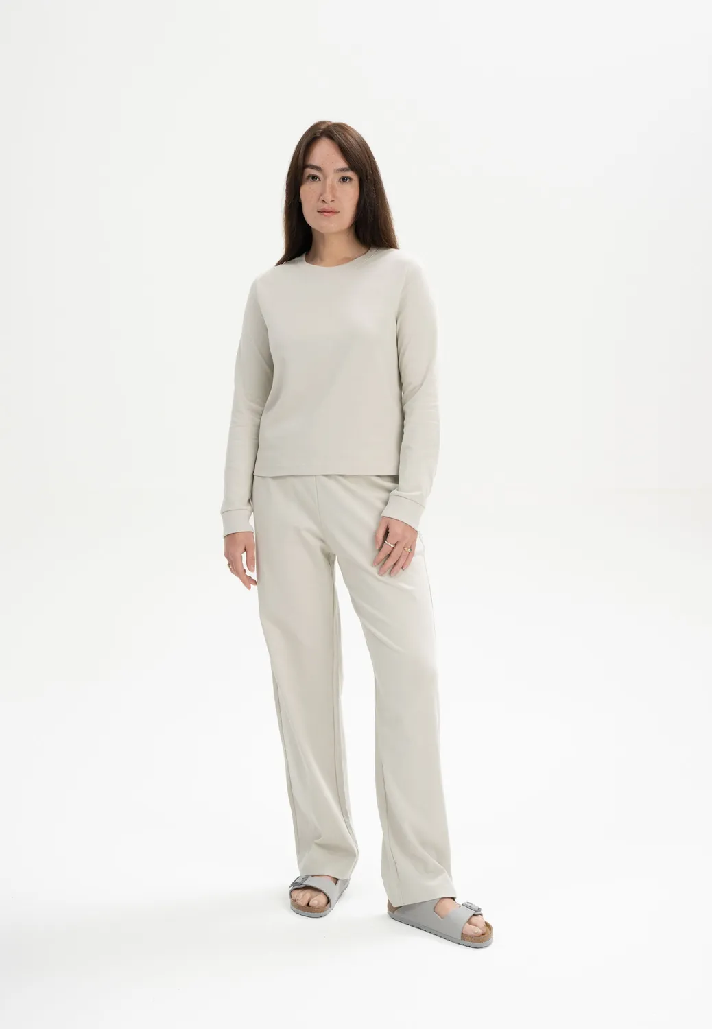 MELA AASTHA Langarmshirt tiefsee aus Bio-Baumwolle