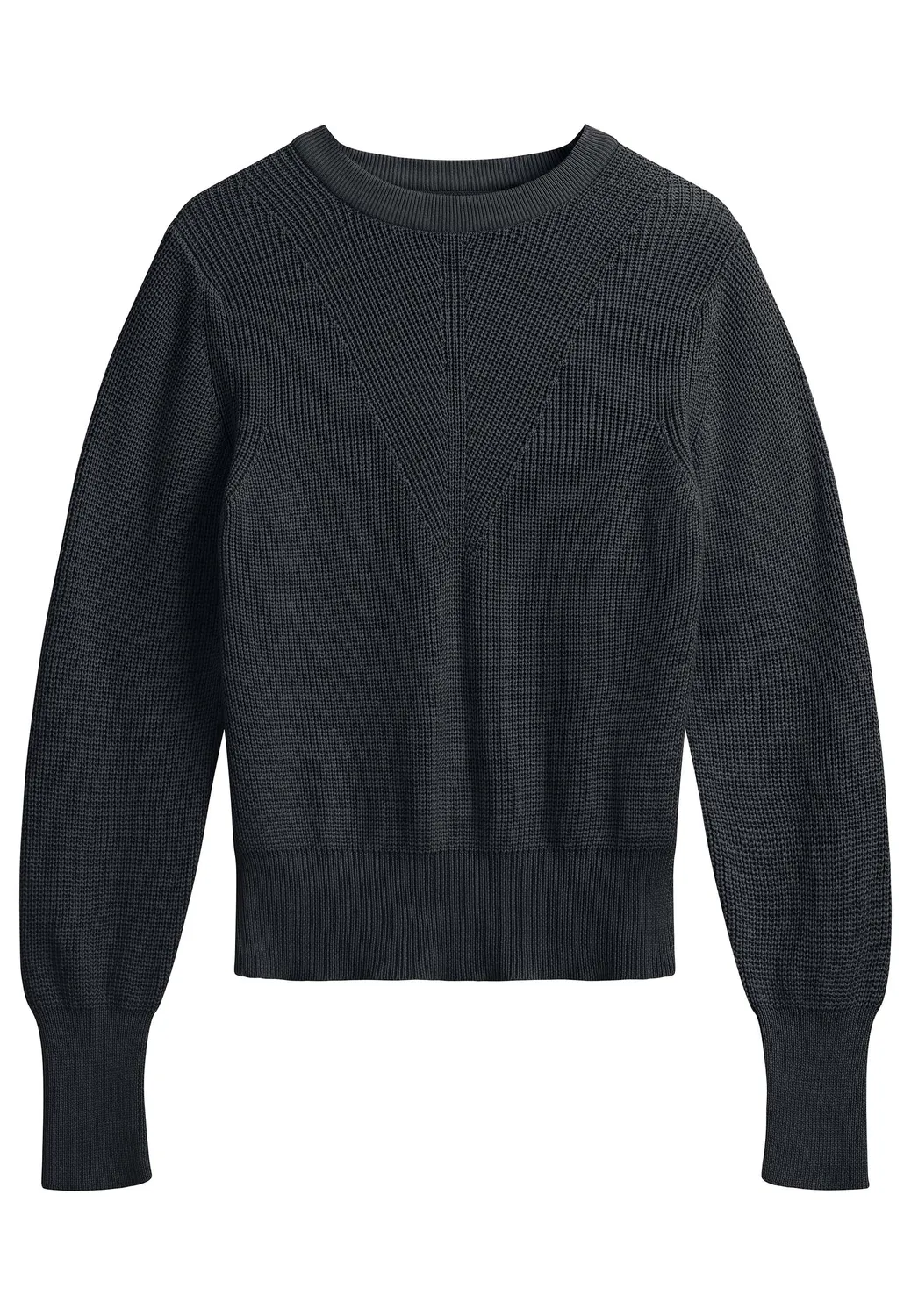 MELA GAURI Strickpullover schwarz aus Fairtrade-Baumwolle
