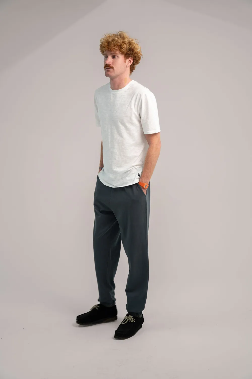 KOMODO ADAM Jogger Washed Black Bio-Baumwolle