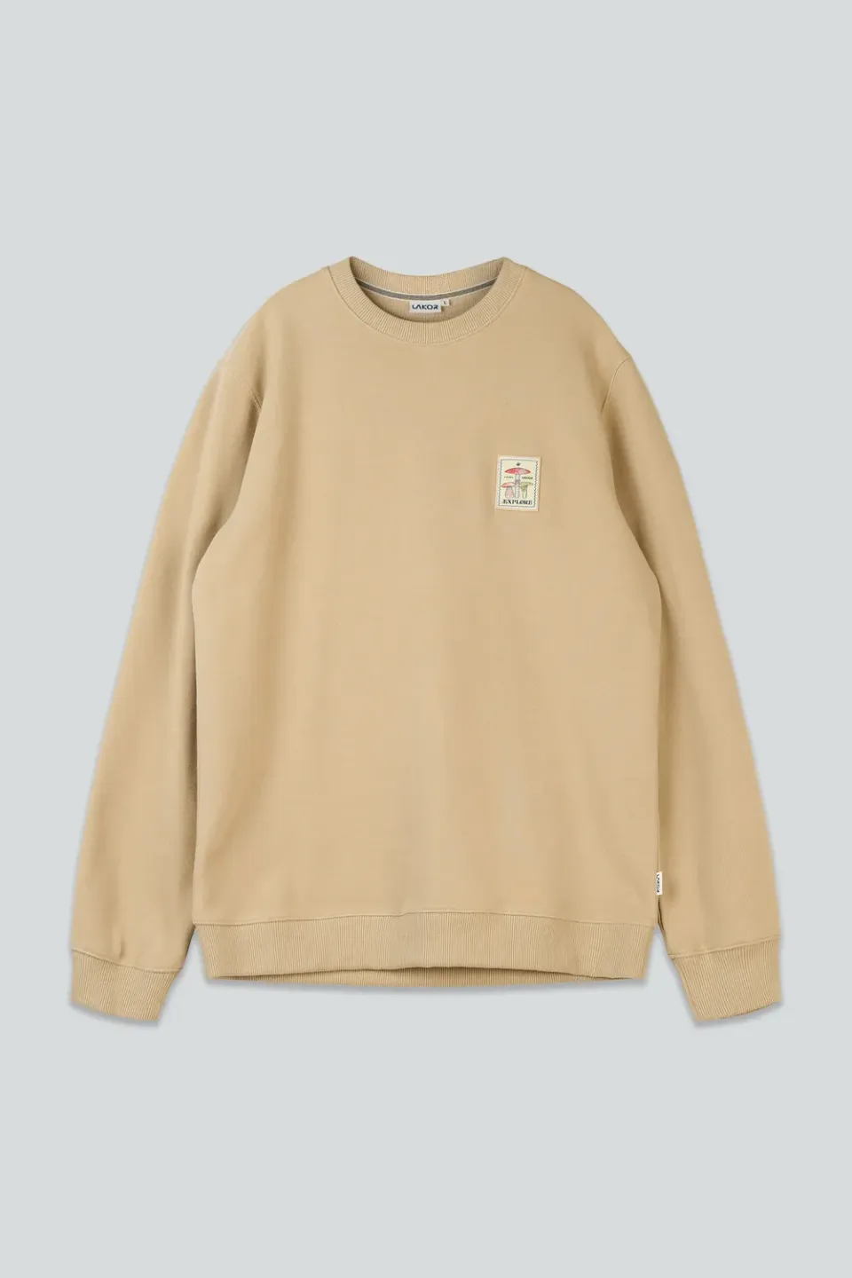 LAKOR Mushroom Trio Crewneck White Pepper Sweatshirt