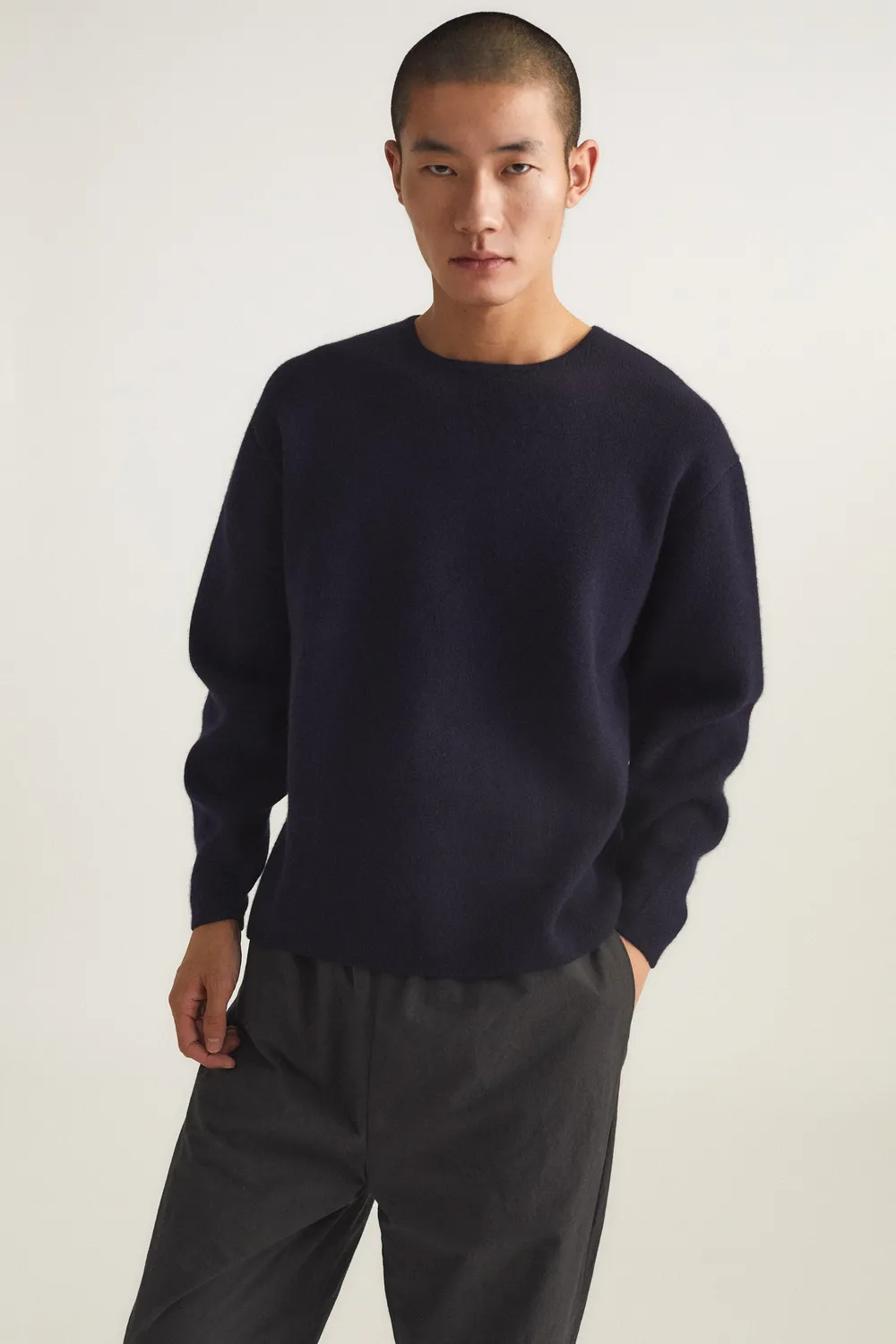 Oyuna Axa Pullover Ocean blau Jacquard oversize