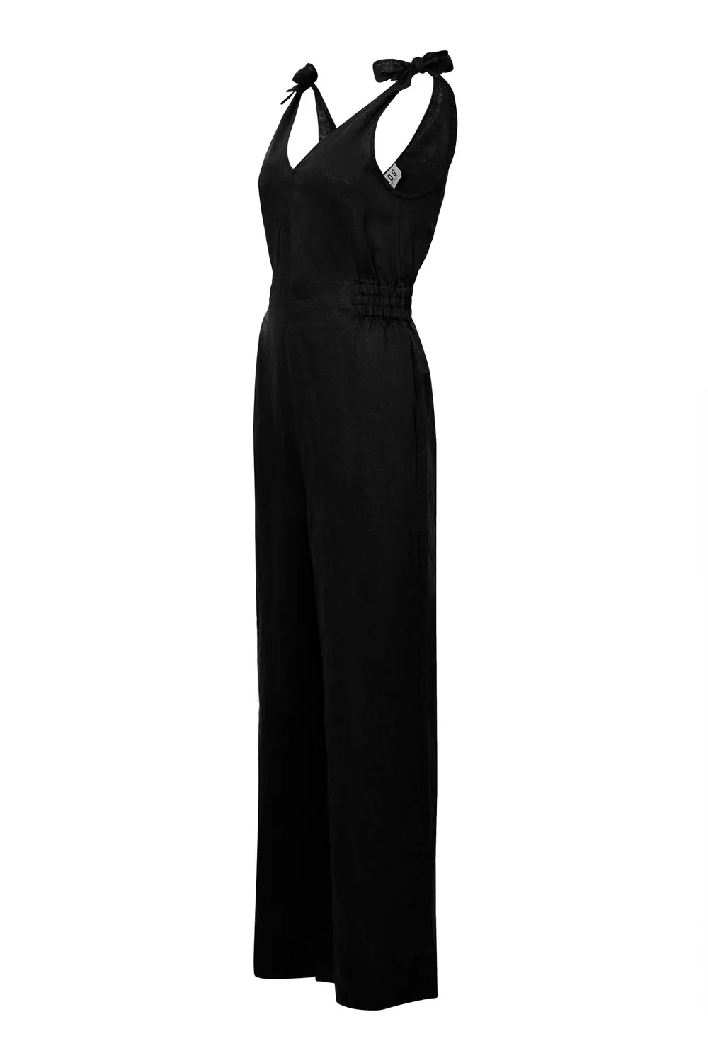Komodo Floss Jumpsuit Schwarz aus Bio-Leinen