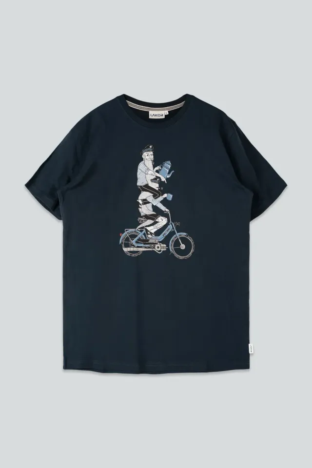 LAKOR Hitching a Ride T-Shirt Blueberry Bio