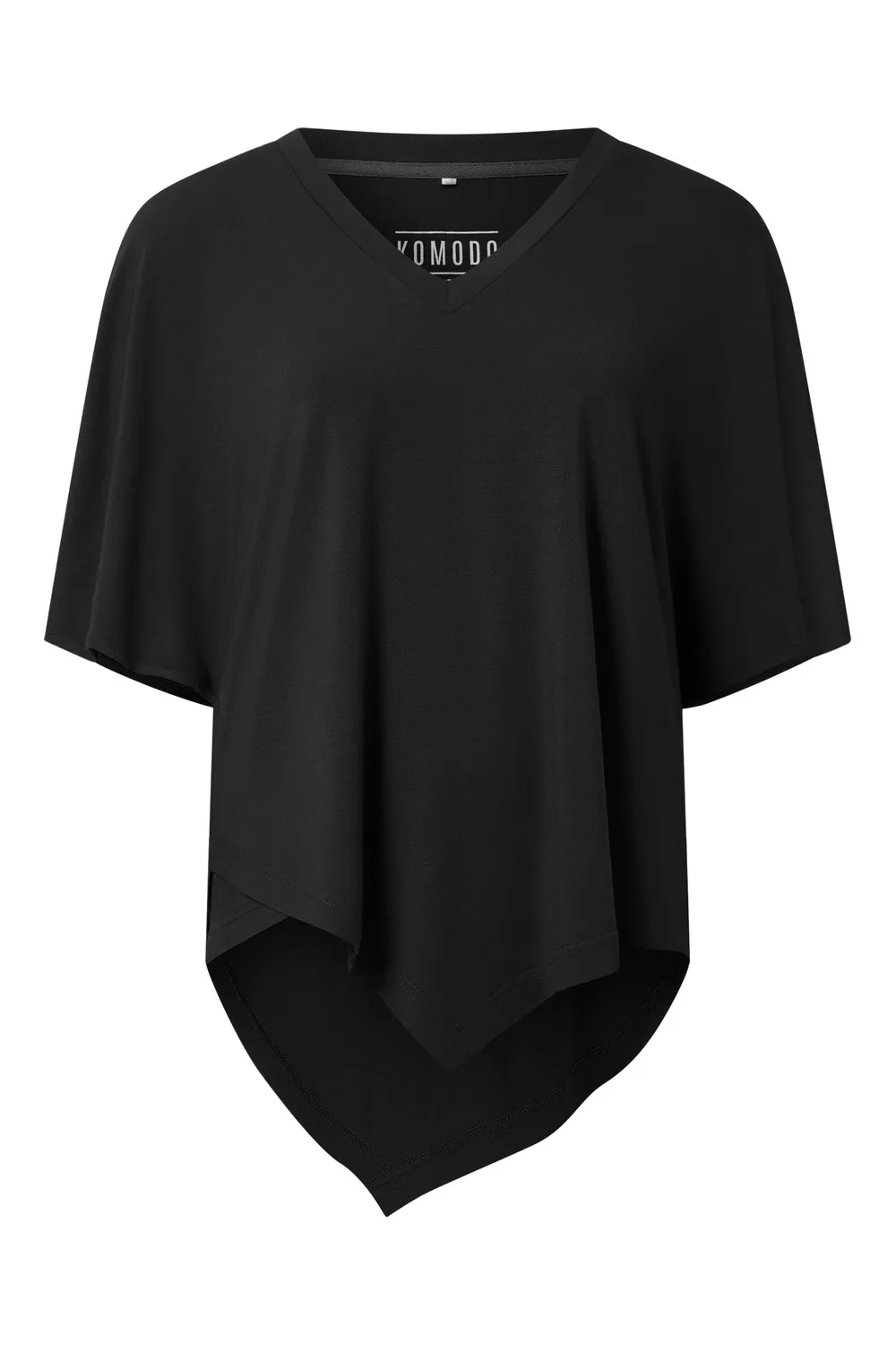 KOMODO ARIA Top Schwarz Modal asymmetrisch