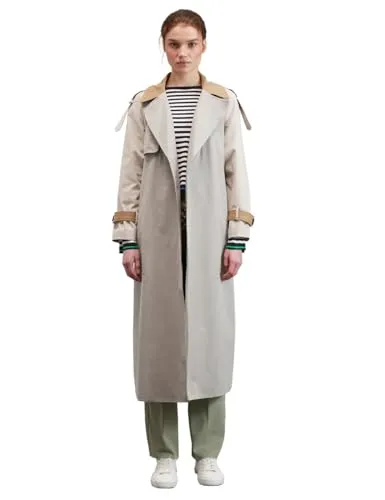 Motivi Zweireihiger Trenchcoat lang mit Gürtel