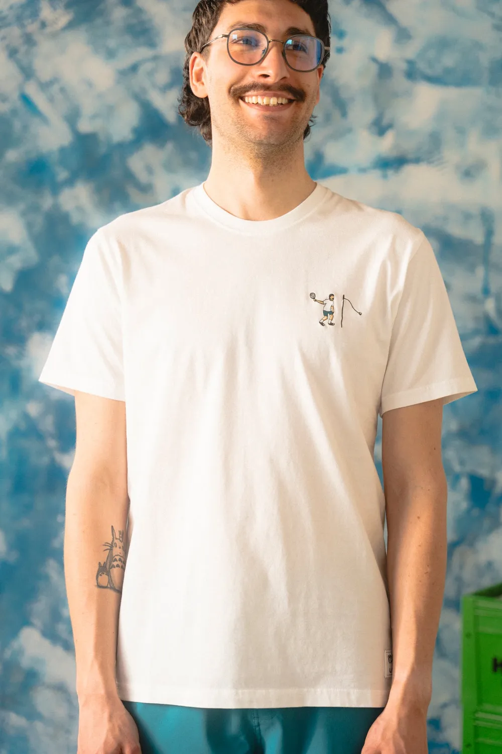 LAKOR Mini Tennis Player T-Shirt Star White Bio-Baumwolle
