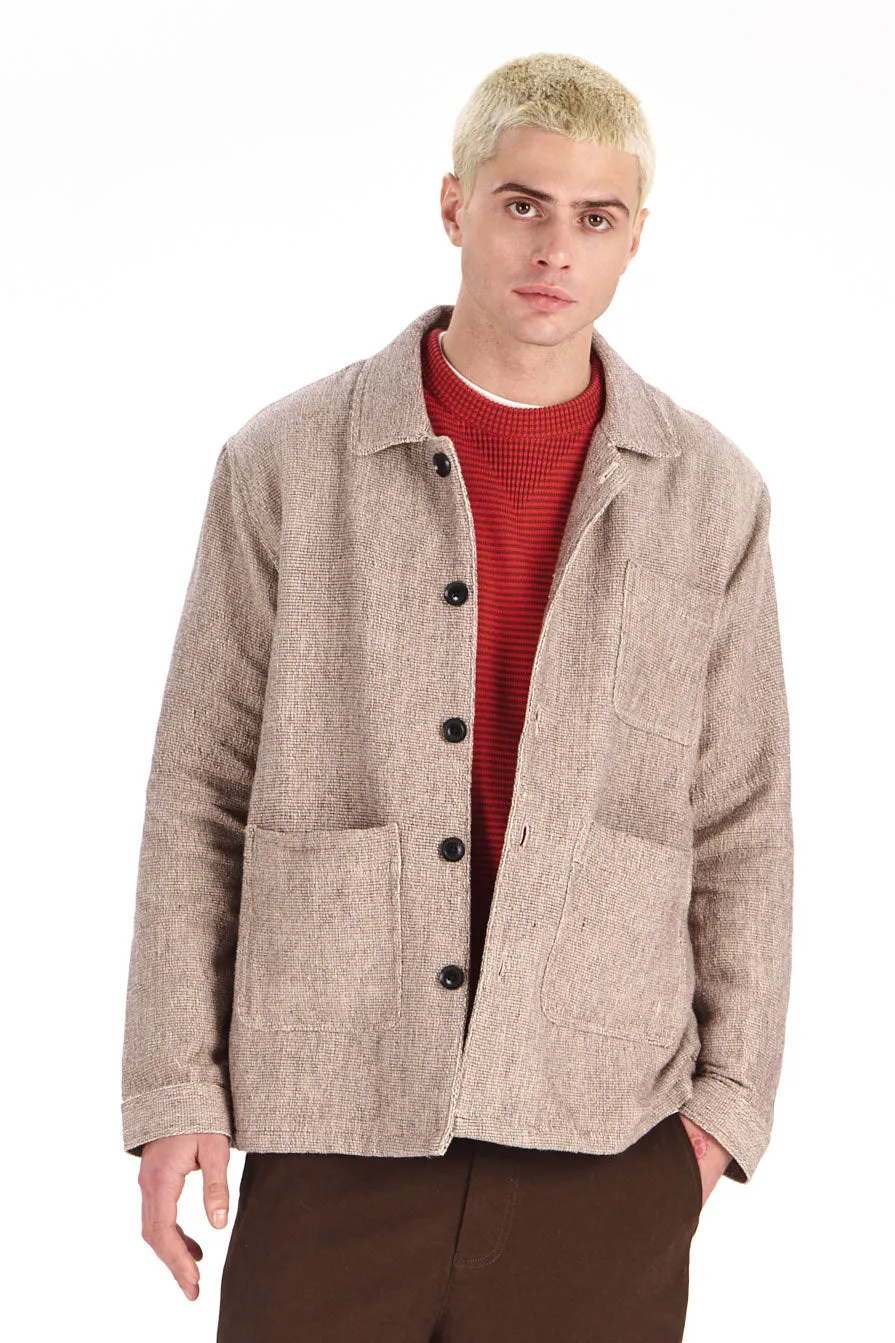 Komodo Railway Jacke Oat handgewebte Baumwolle Herren