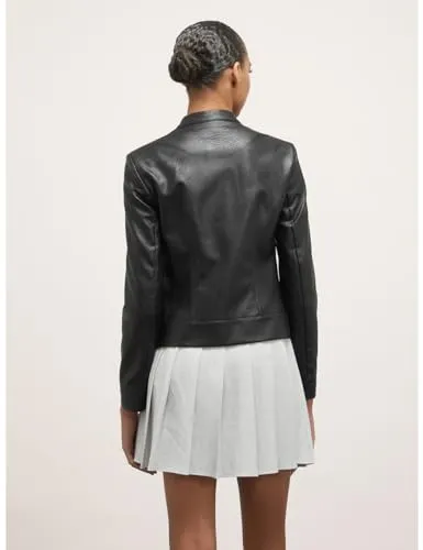 Motivi Blousonjacke Jacke beschichtet mit Stehkragen