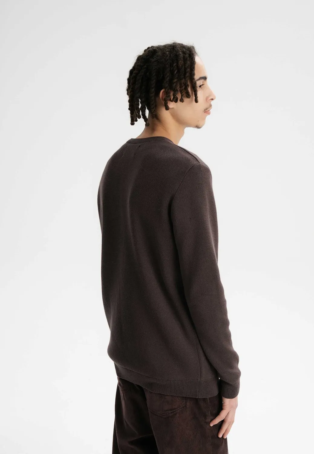 MELA MANAV Jacquard Strickpullover navy Größe M Baumwolle