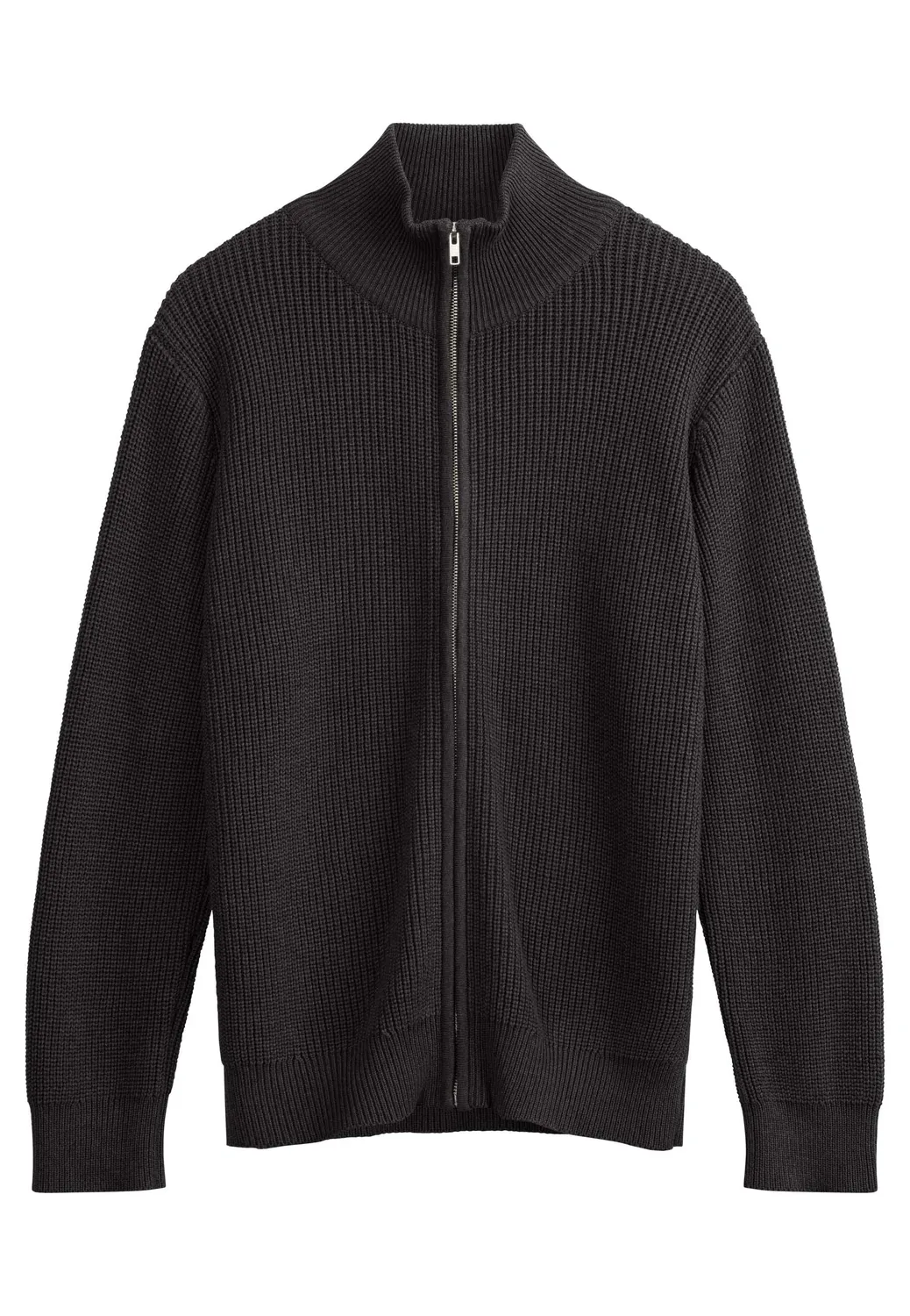 MELA TAKSH Rippstrick-Strickjacke mit Reissverschluss