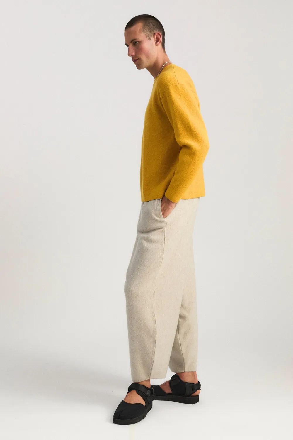 Oyuna Axa Pullover Amber-Taupe Wende Kaschmir