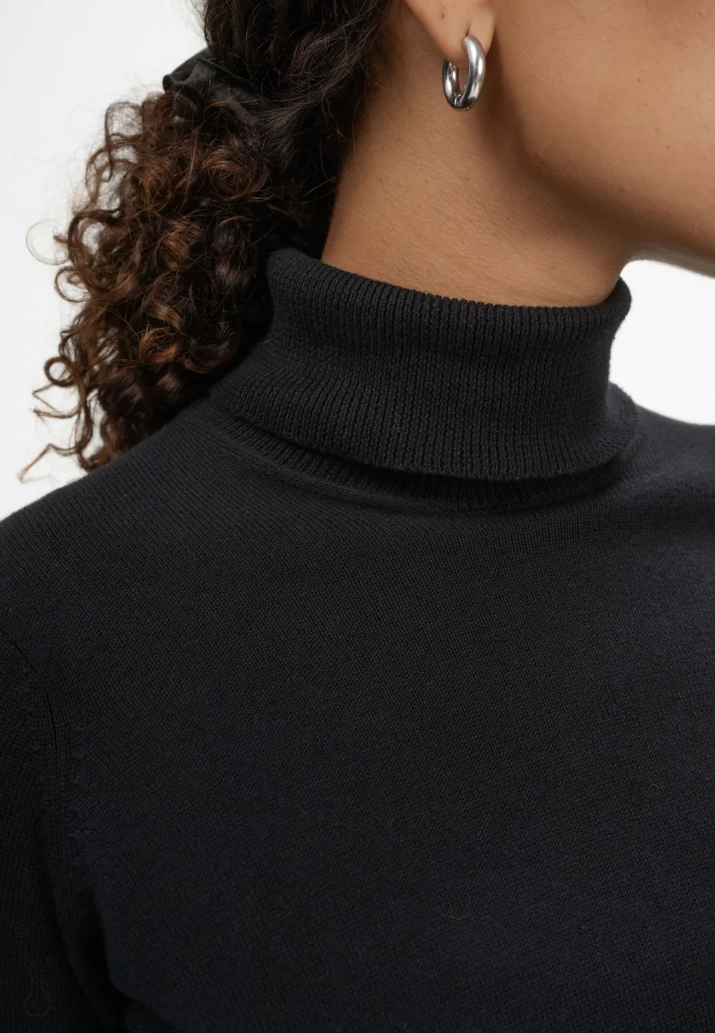 MELA MAYURA Rollkragenpullover bold blue S Baumwolle