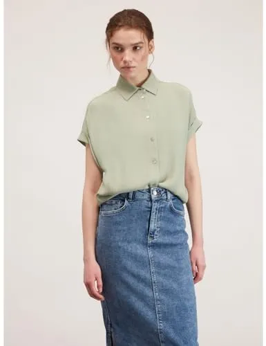 Motivi Hemdbluse mit Kimonoärmeln Viskose