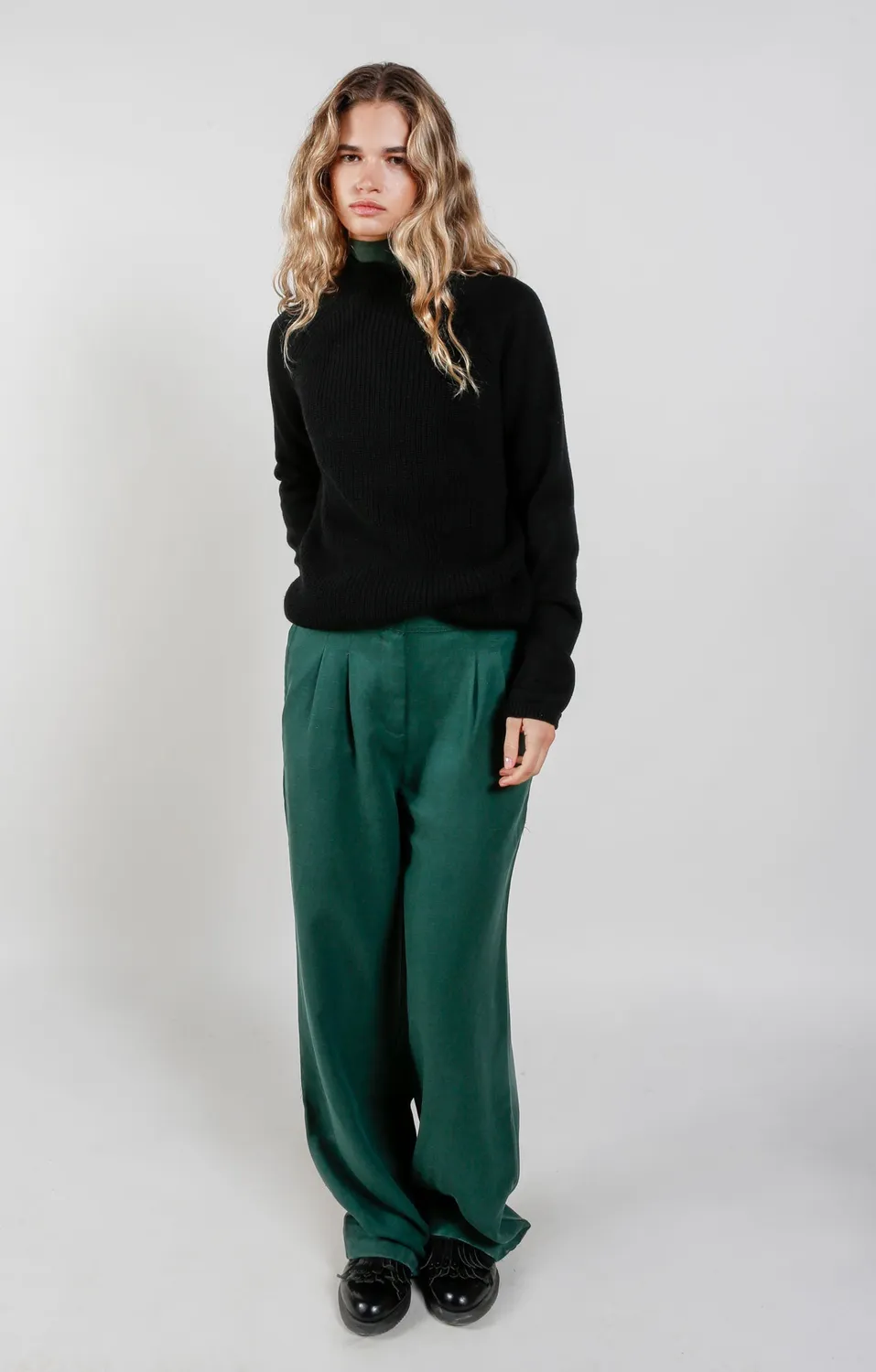 Komodo Atlanta Pullover Schwarz Wollmix
