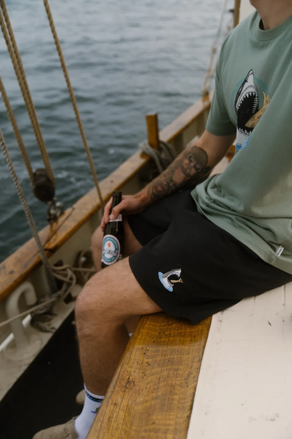 Lakor Mini Shark Shaka Badeshorts Moonless Night