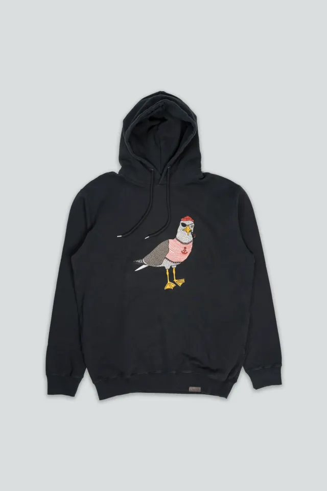 LAKOR Seaborn Seagull Hoodie Moonless Night Bio-Baumwolle