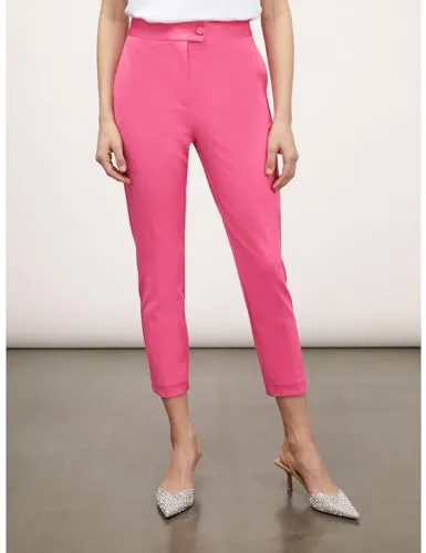 Motivi New York Hose Satineinsätze Stoffhose Jersey