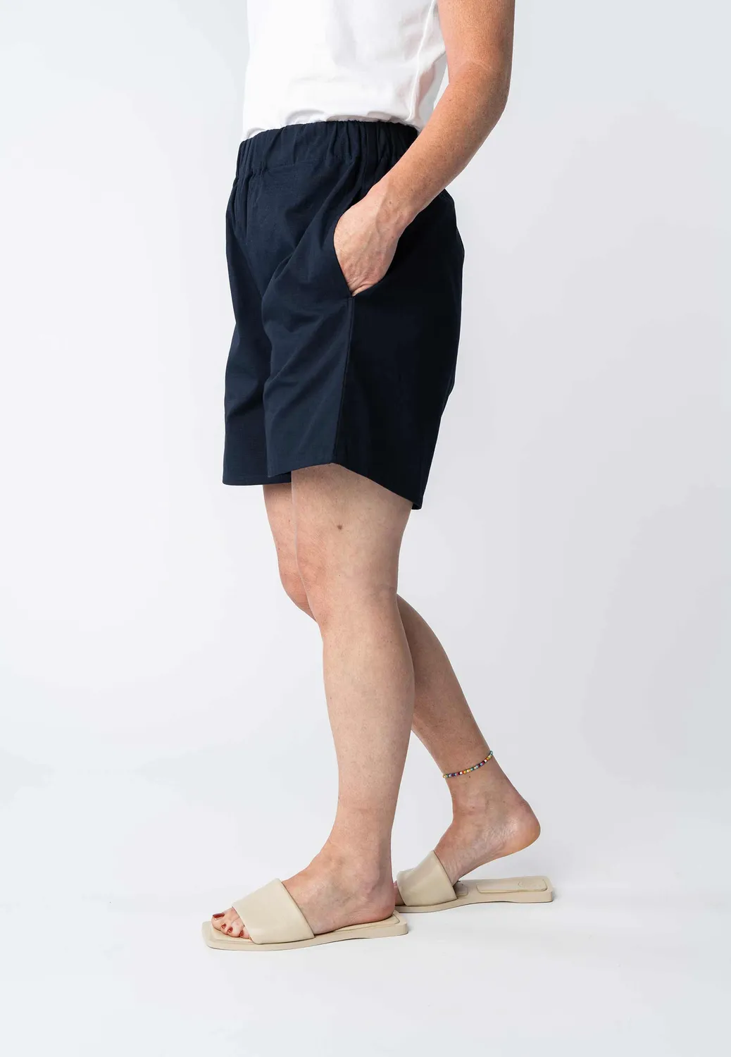 MELA RILA Shorts sage aus Baumwolle