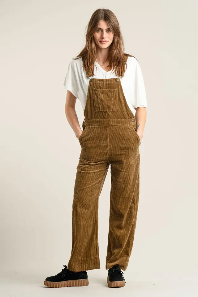 KOMODO Leni Latzhose Olive Bio-Cord Damen