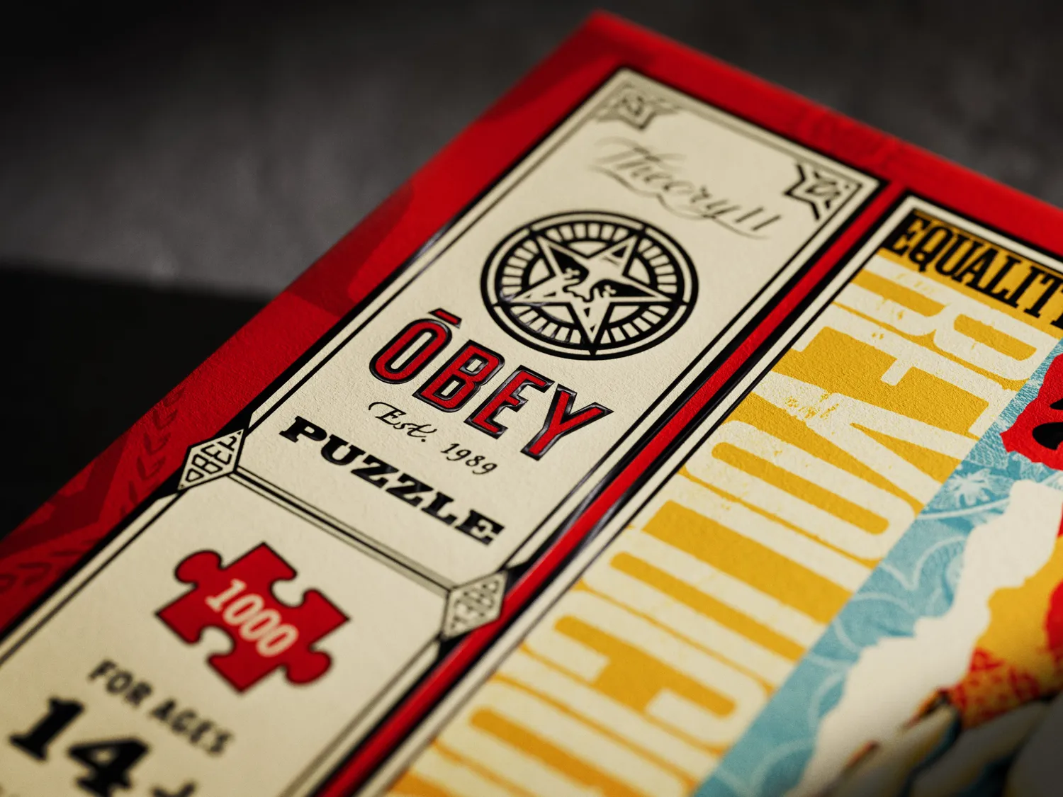 Obey Jigsaw Puzzle 1000 Teile bunt signierte Box
