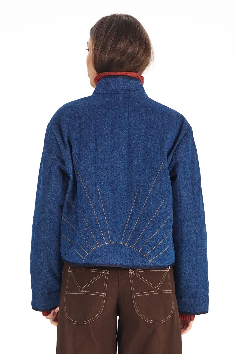 Komodo Erin Organic Cotton Jacke Denim wattiert