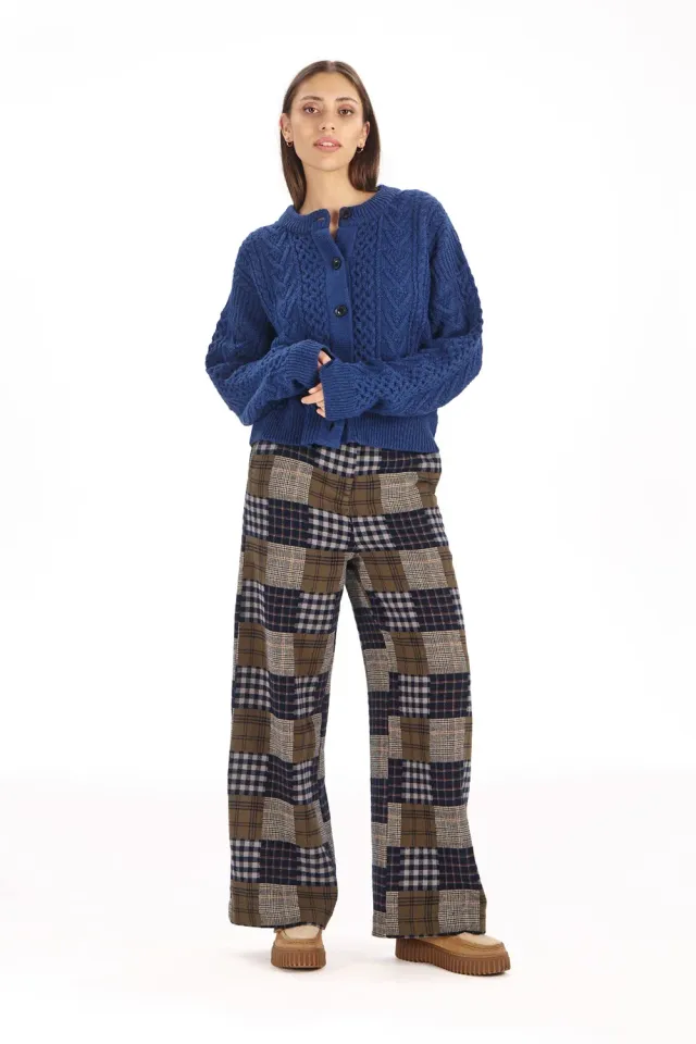 KOMODO ROSIE Hose Navy Mish Mash Bio-Baumwolle