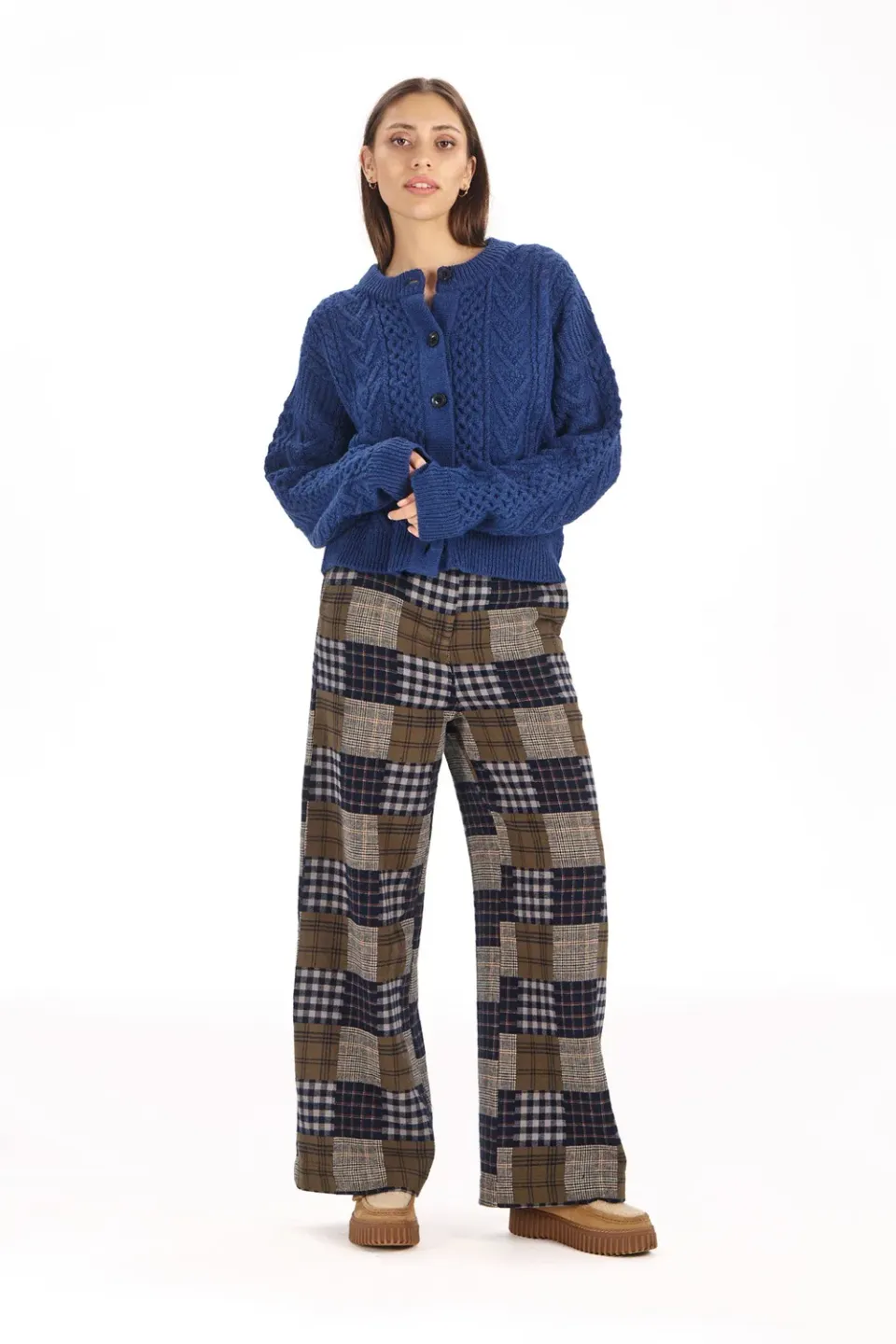 KOMODO ROSIE Hose Navy Mish Mash Bio-Baumwolle