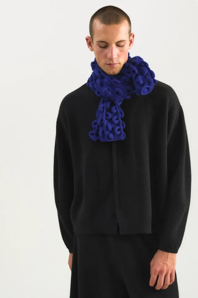 Oyuna Nodo Neckwarmer Loopschal Ink 3D-Strick