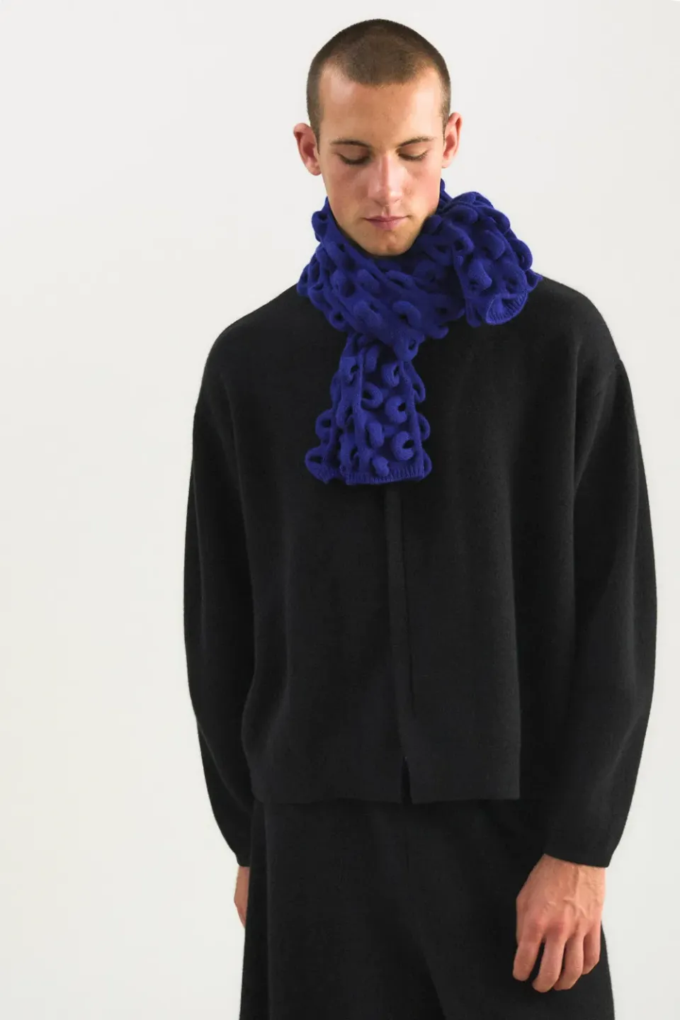Oyuna Nodo Neckwarmer Loopschal Ink 3D-Strick