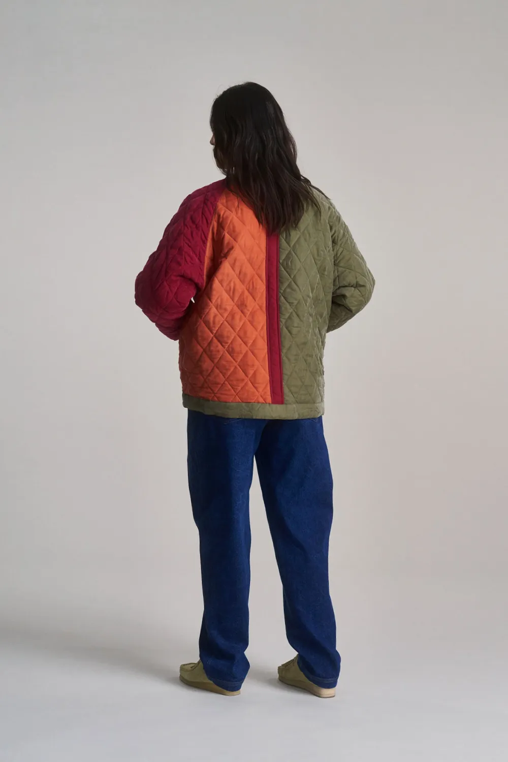 KOMODO LULU Cupro Jacke Multi Gr. 38 gesteppt