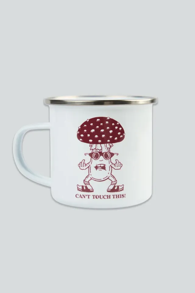 LAKOR Toxic Mushroom Emaillebecher Weiß Eisen