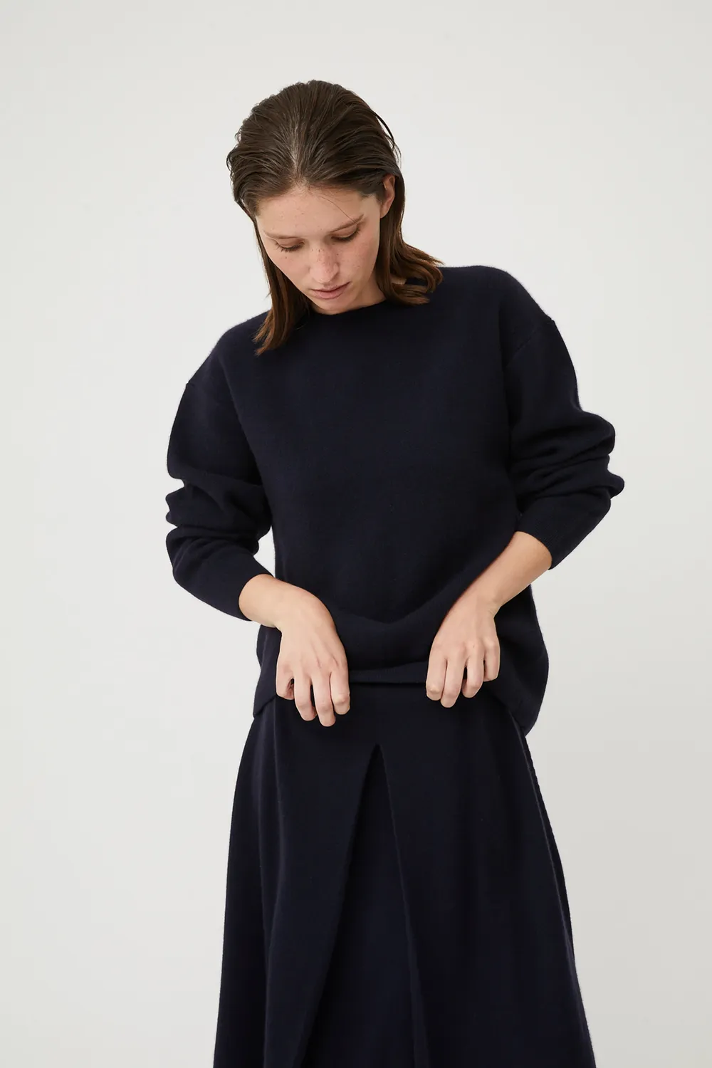 Oyuna Axa Pullover Ocean aus Kaschmir
