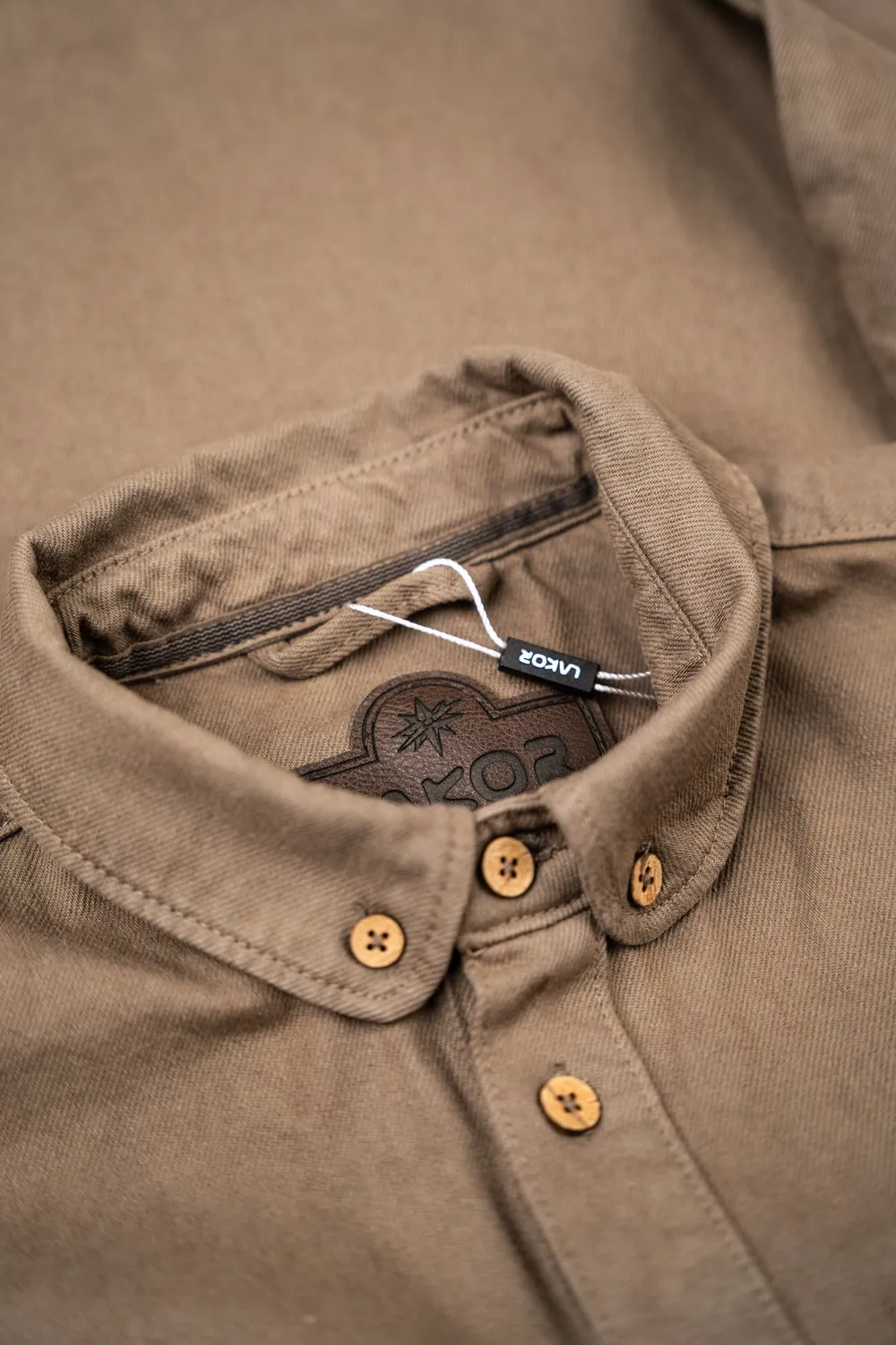 LAKOR Spork Overshirt Morel Überhemd Bio-Baumwolle