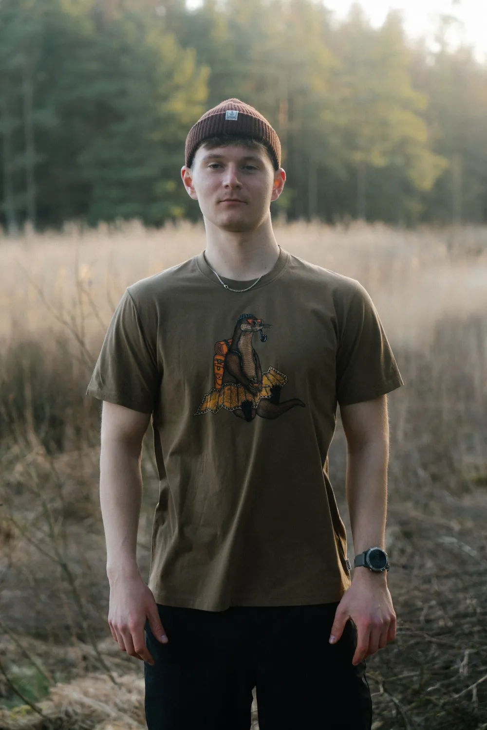 LAKOR The Otter Way T-Shirt Kangaroo Bio-Baumwolle