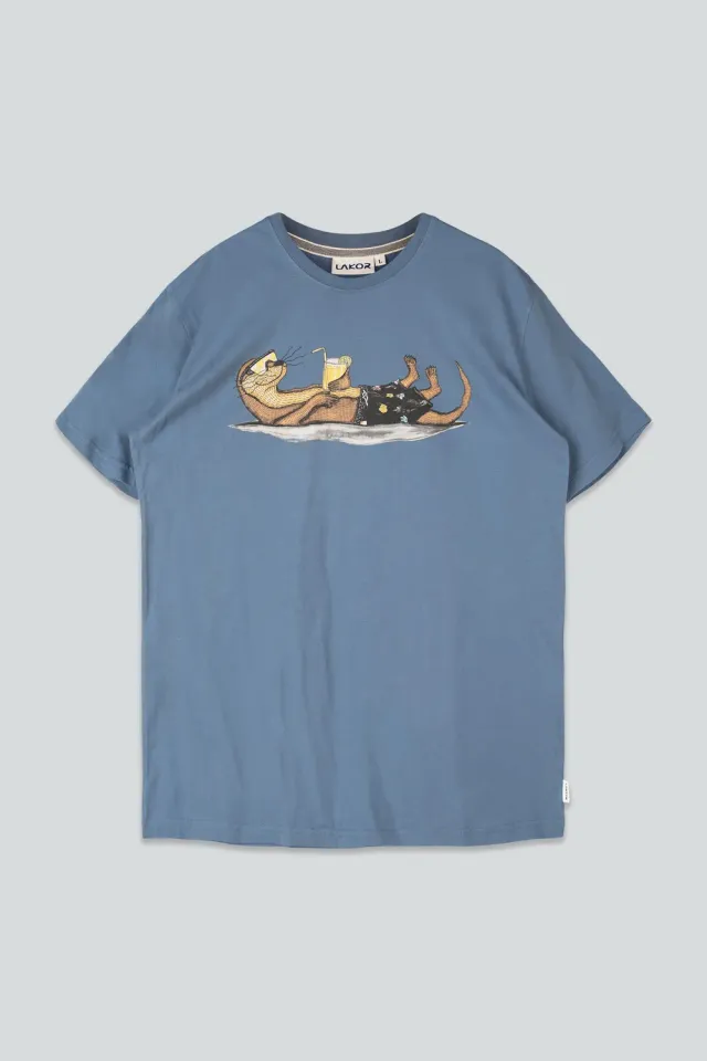 LAKOR An Otter Vacation T-Shirt Bering Sea Bio-Baumwolle