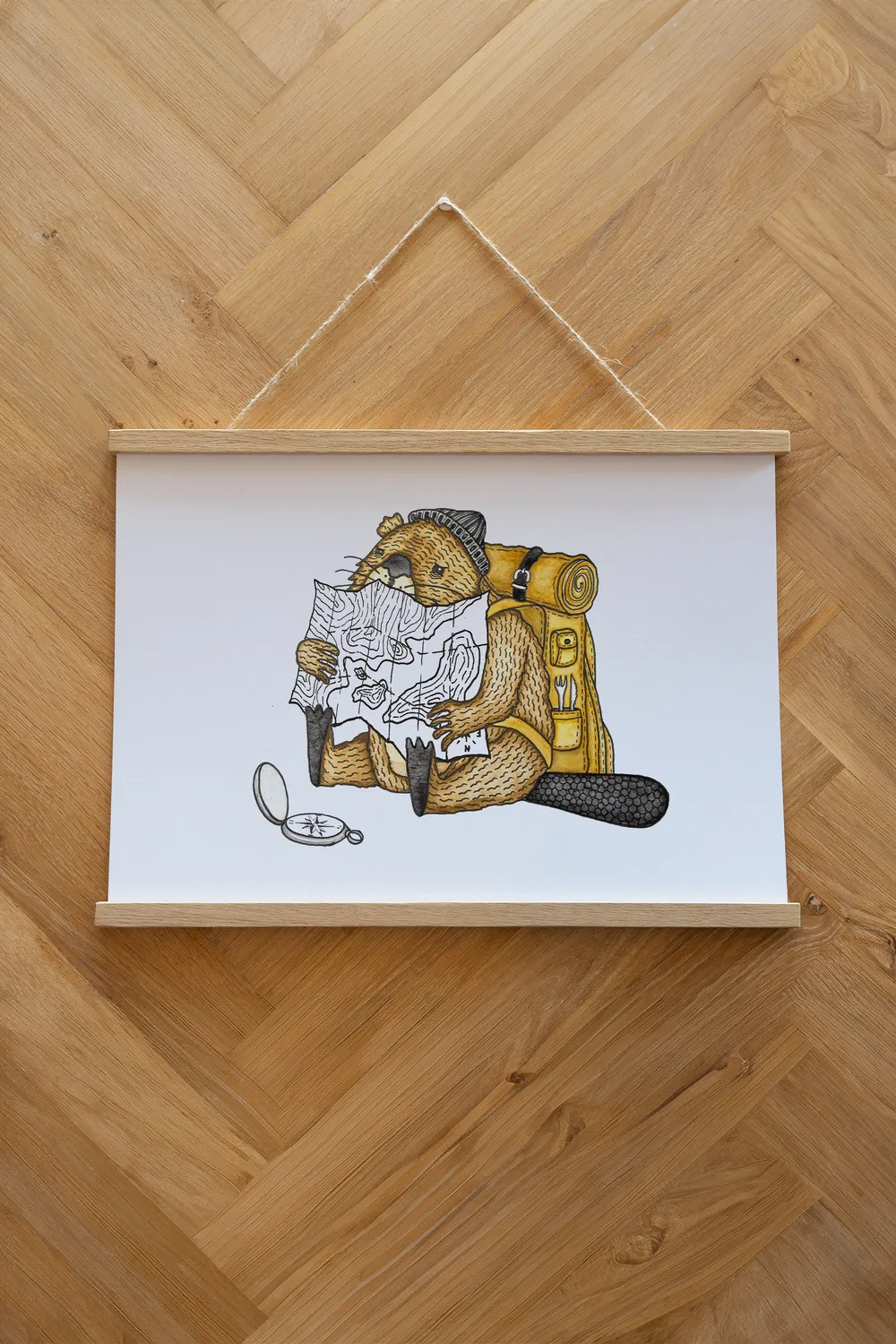 LAKOR Rodents Roadmap Poster White 250g Papier