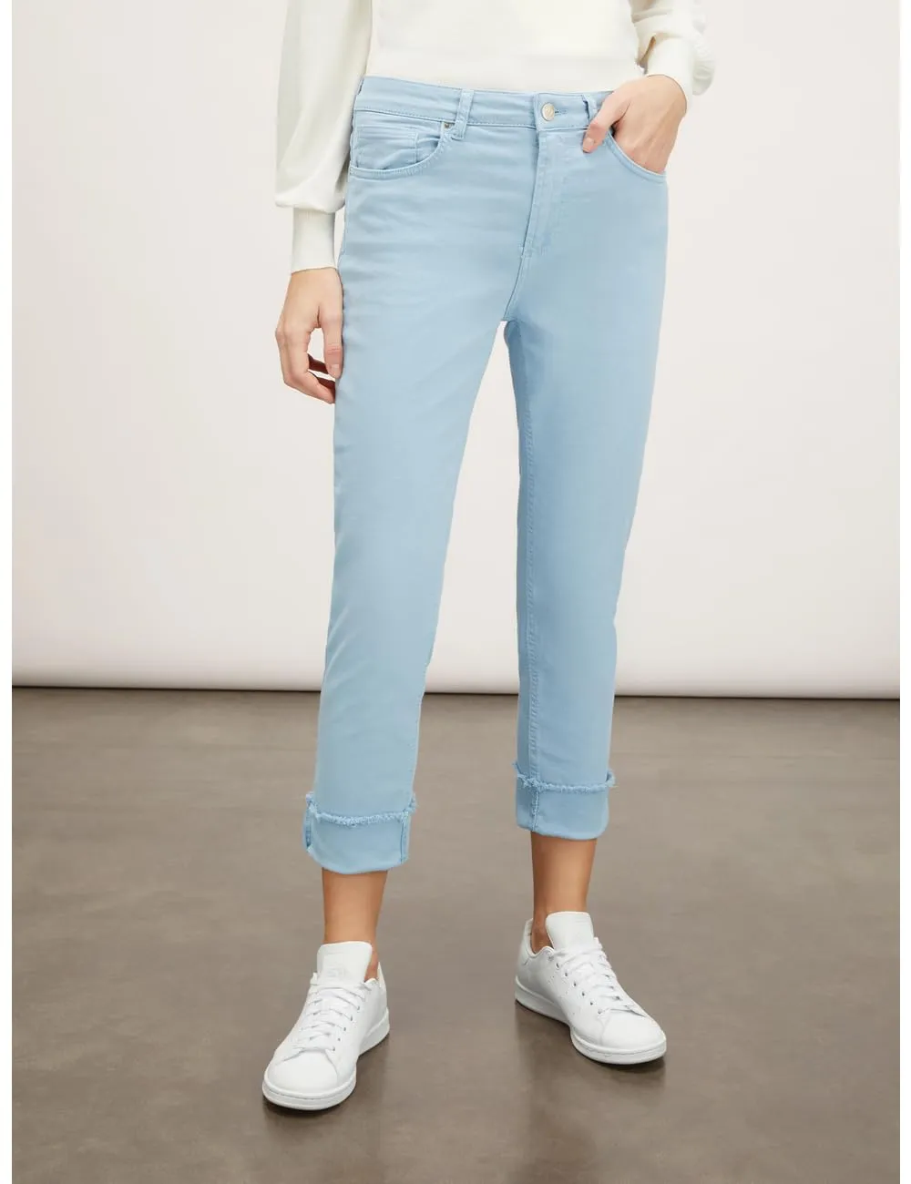 Motivi Regular-Hose Aufschlag Hose mit Bügelfalte