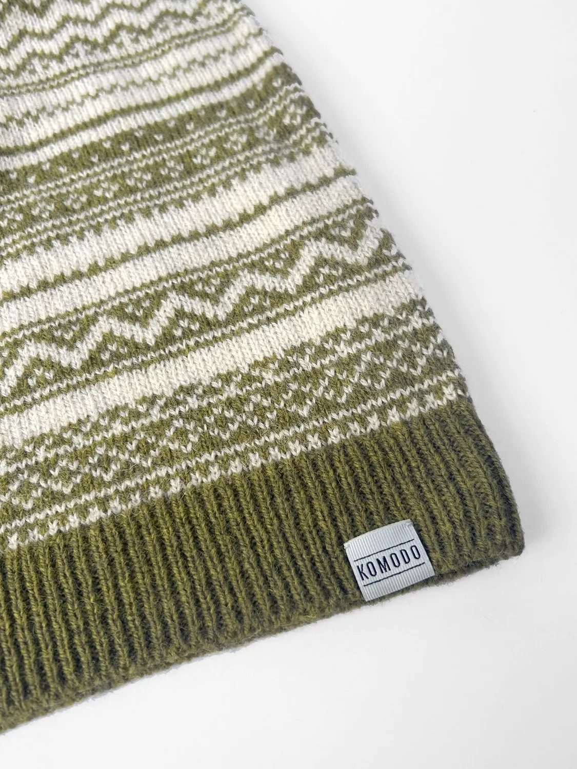 Komodo Tinsel Wollpullover Grün Grobstrick Winter