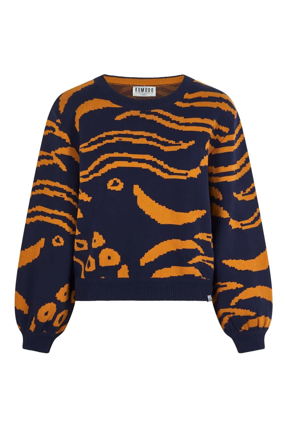 KOMODO TIGER HOPE Pullover Bio-Baumwolle Navy