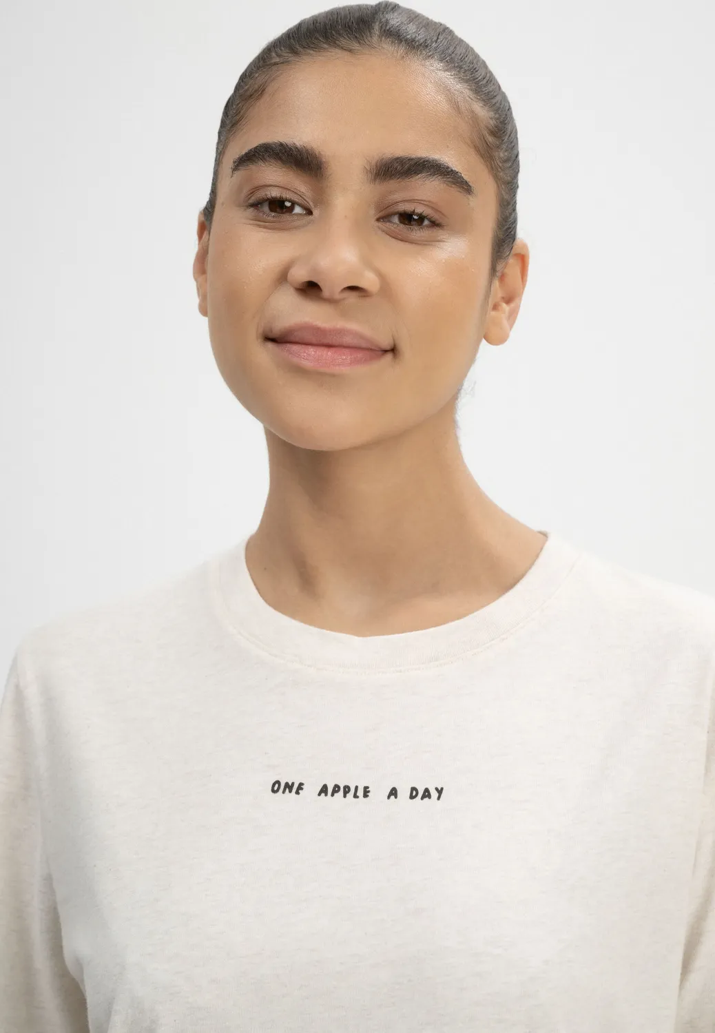 MELA Josha Artist Edition T-Shirt cream melange M Baumwolle