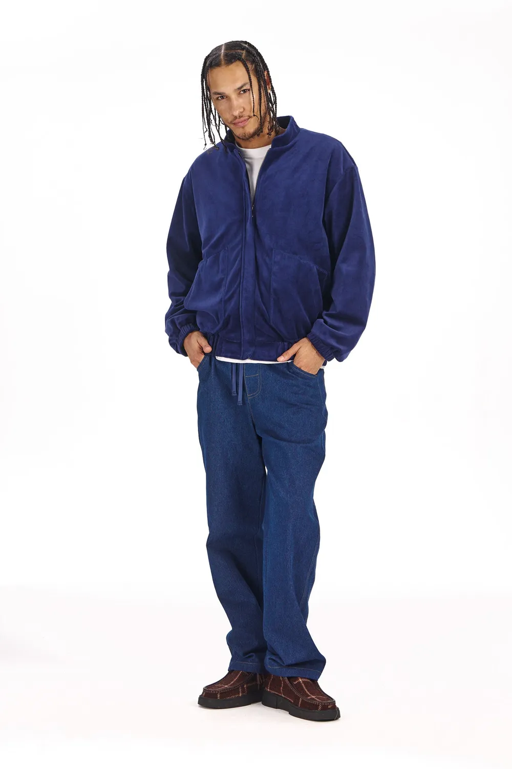 Komodo Noah Jacke Navy Herren aus Samt