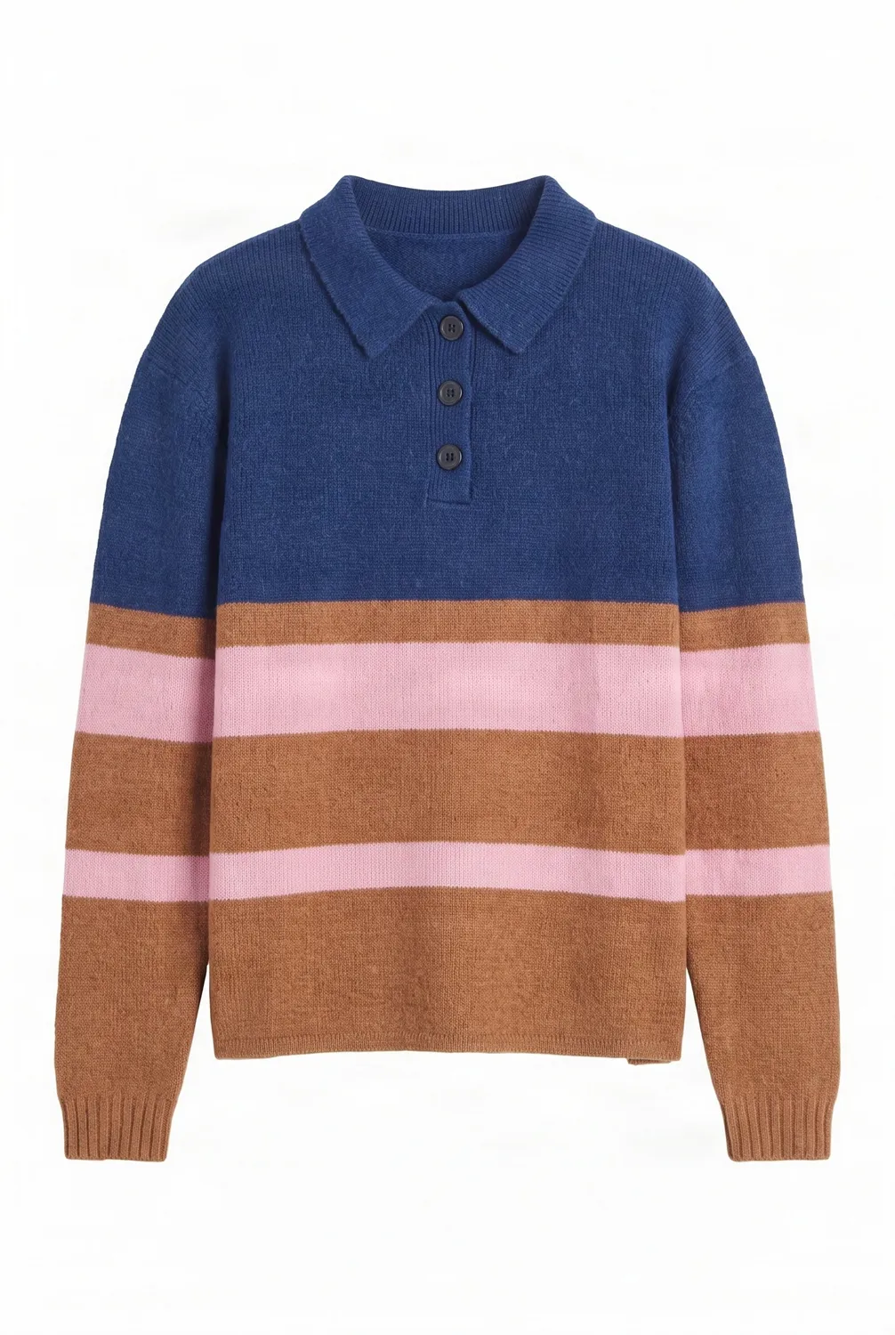 Komodo Camilla Merino Pullover Navy gestreift Merino
