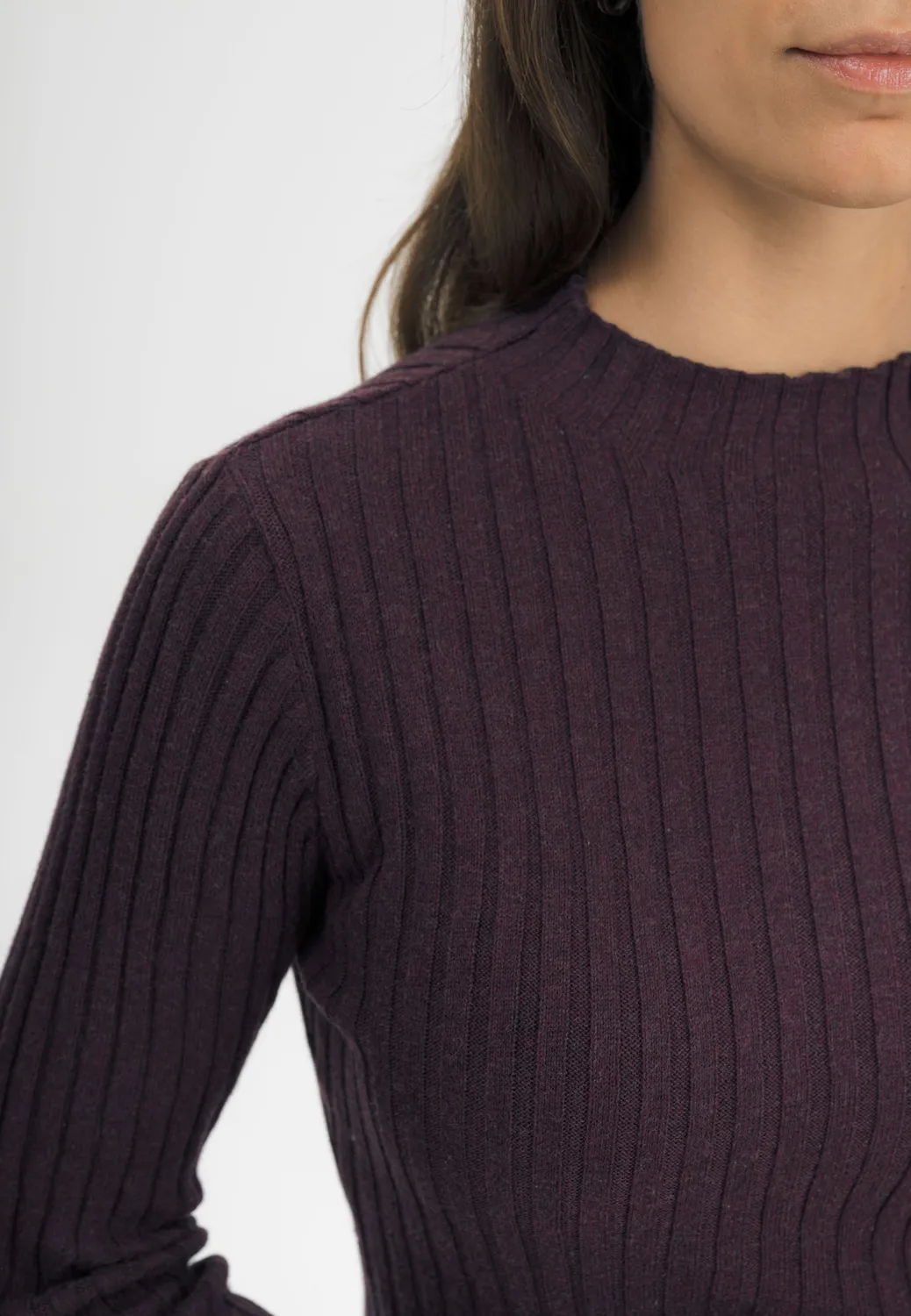 MELA NAMARI Strickpullover kiwi cream melange
