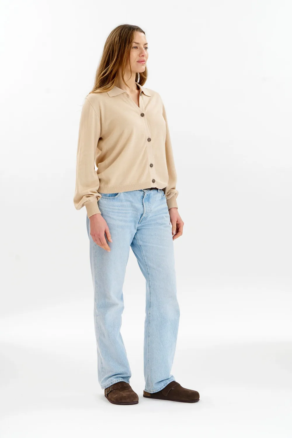 Komodo Nani Cardigan Creme Bio-Baumwolle EUR 38