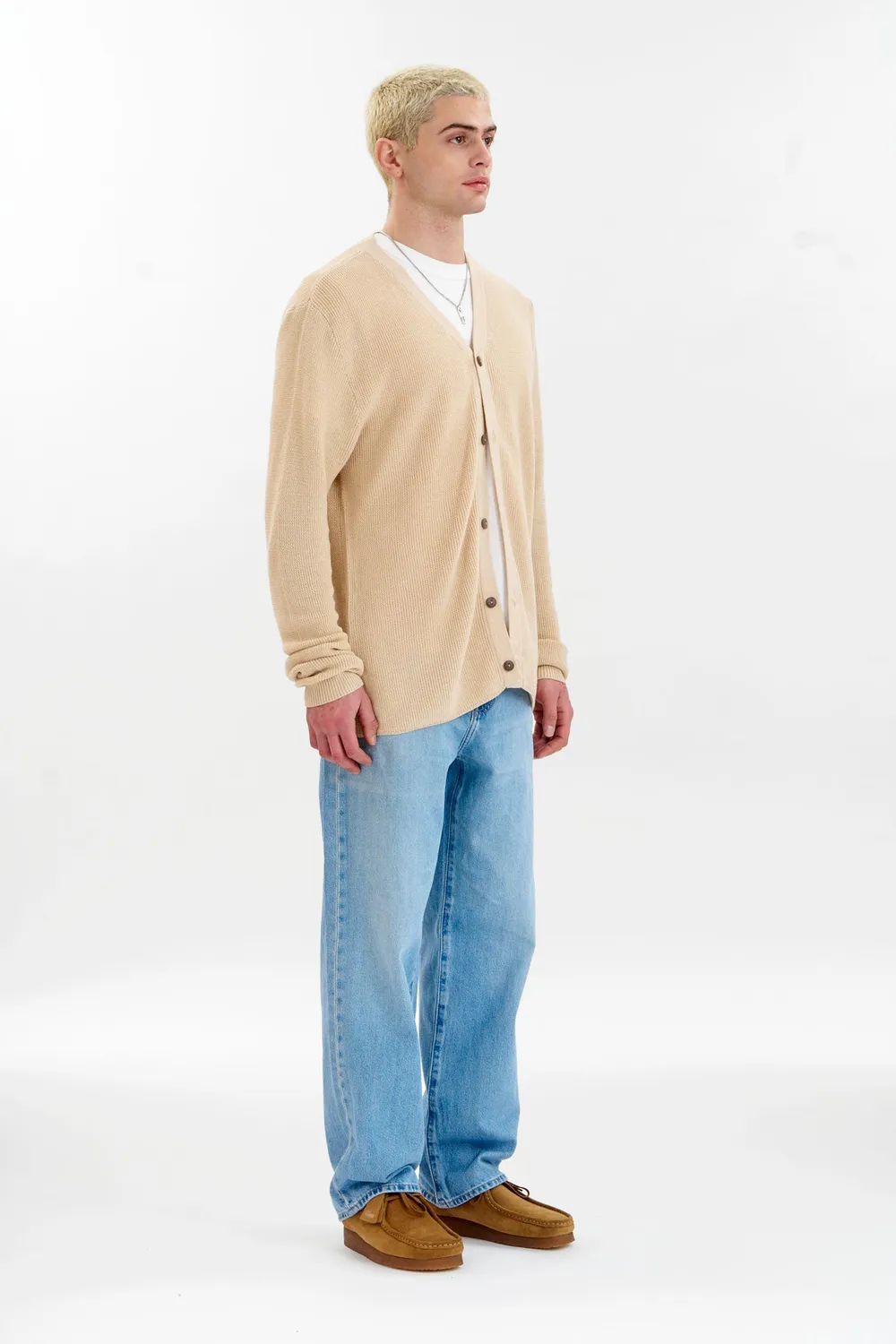 Komodo Lucas Cardigan Creme aus Bio-Baumwolle