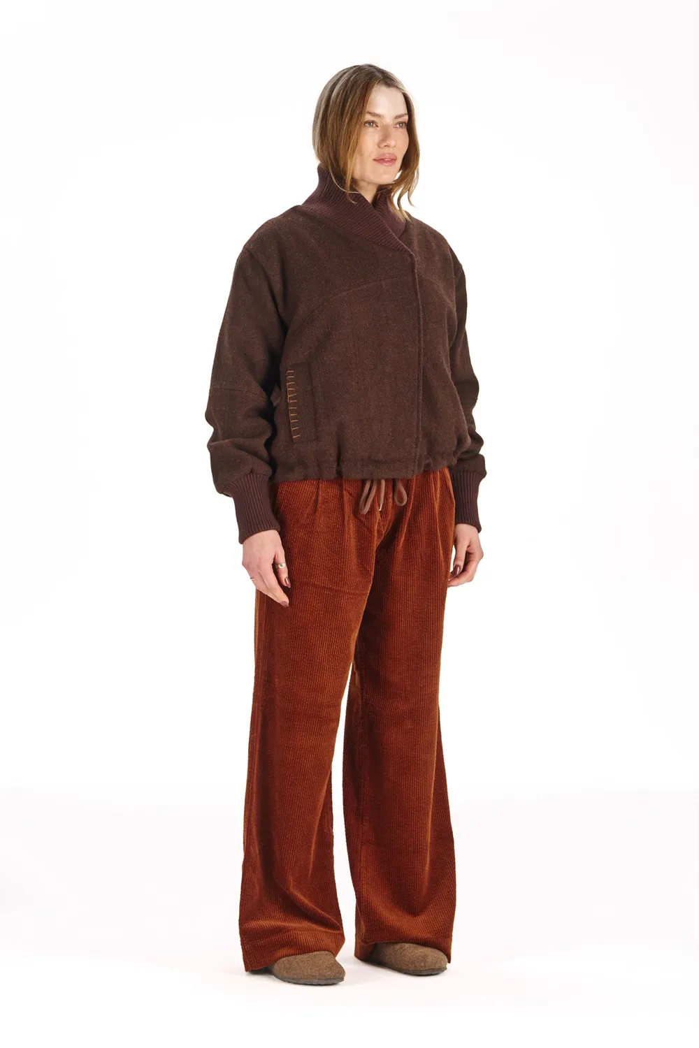 Komodo Anouck Mantel Schoko EUR 38 aus Wolle