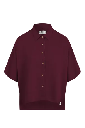Komodo Kimono Hemd Berry Leinen