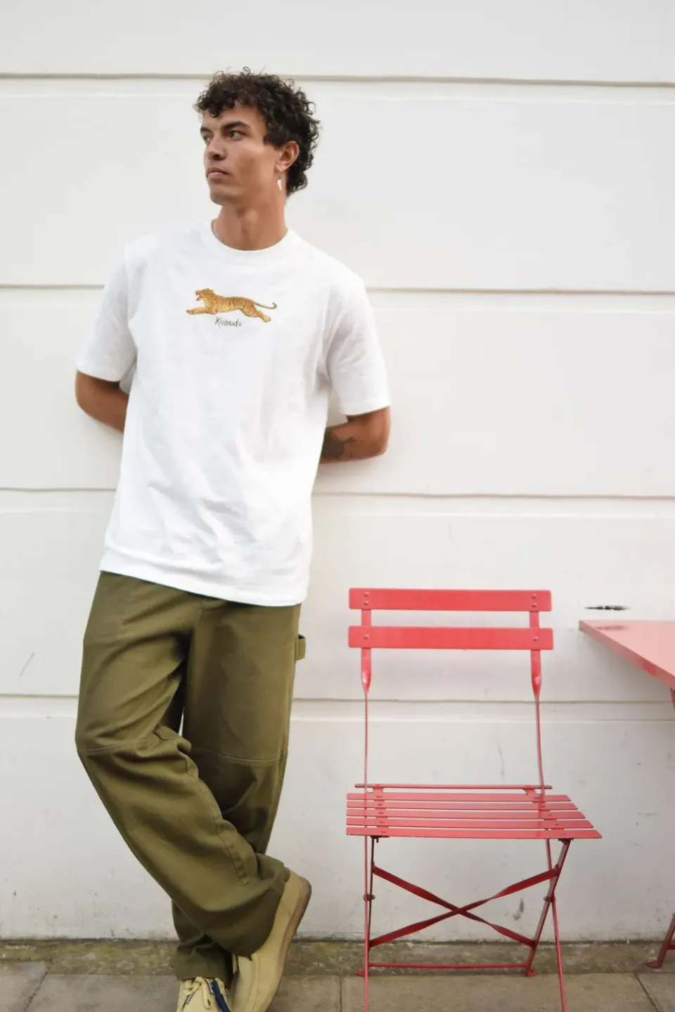 KOMODO Le Tigre T-Shirt Weiß Bio-Baumwolle