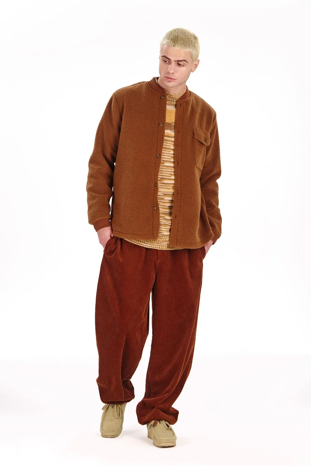 Komodo Cole Overshirt Camel Recycling-Fleece